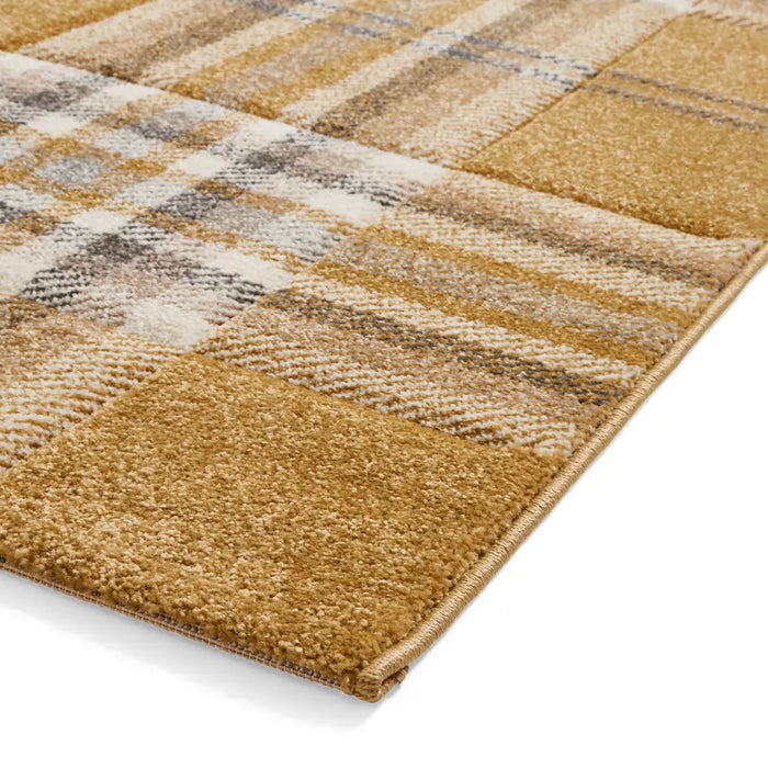 Kelso Check Ochre - Washable