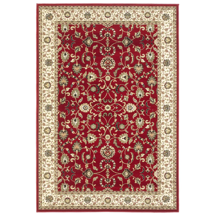 Oriental Weavers kendra 137 r Beige, Red Living Room  Rug.