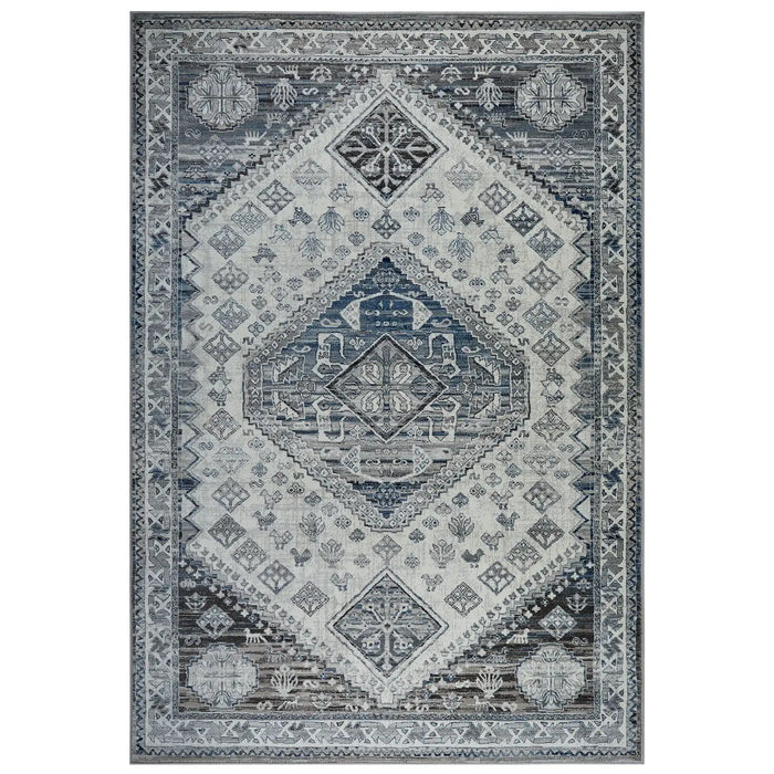 Oriental Weavers kendra 2603 h Blue, Multicoloured Living Room  Rug.