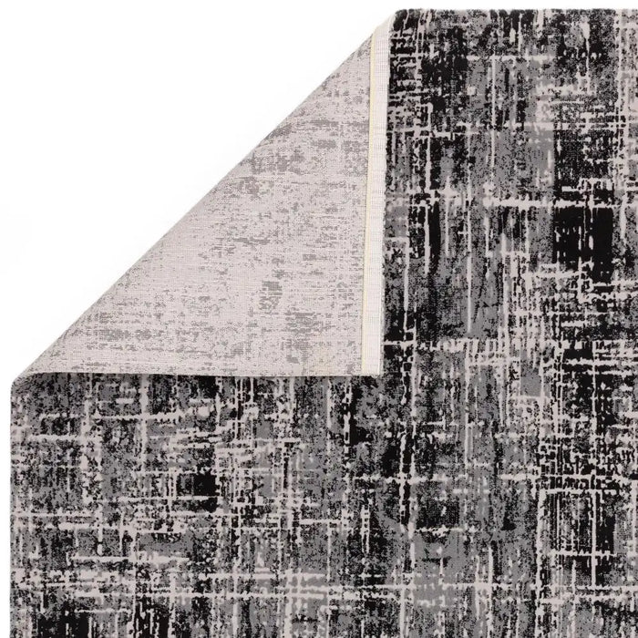 Asiatic kuza abstract black Black Living Room  Rug.