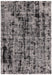Asiatic kuza abstract black Black Living Room  Rug.