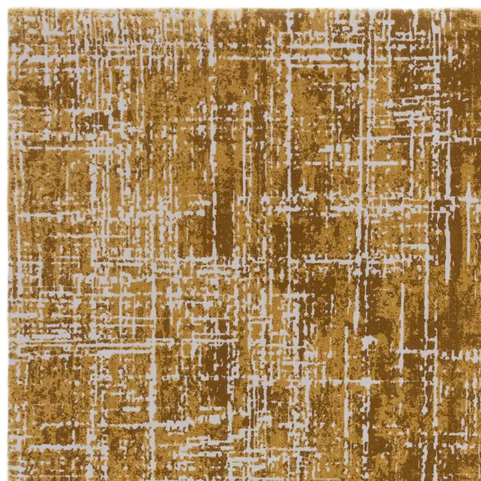 Asiatic kuza abstract gold Yellow Living Room  Rug.