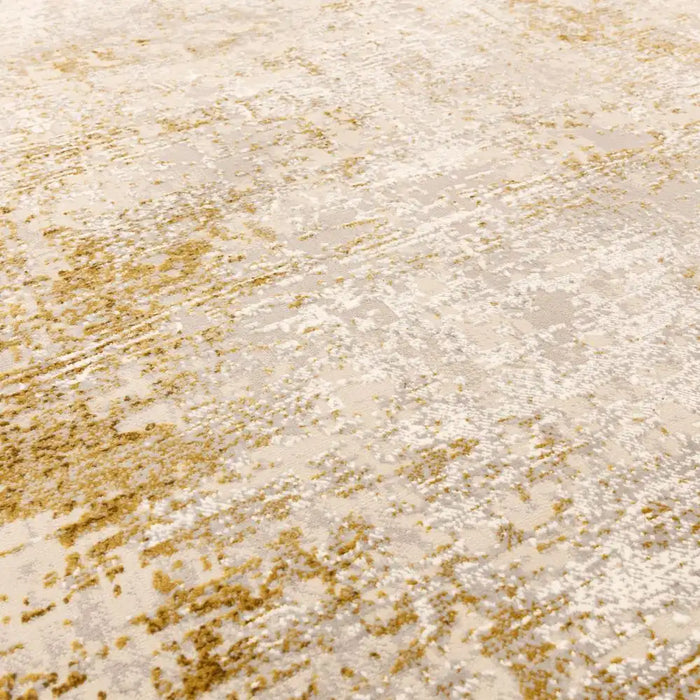 Asiatic kuza border gold Yellow Living Room  Rug.