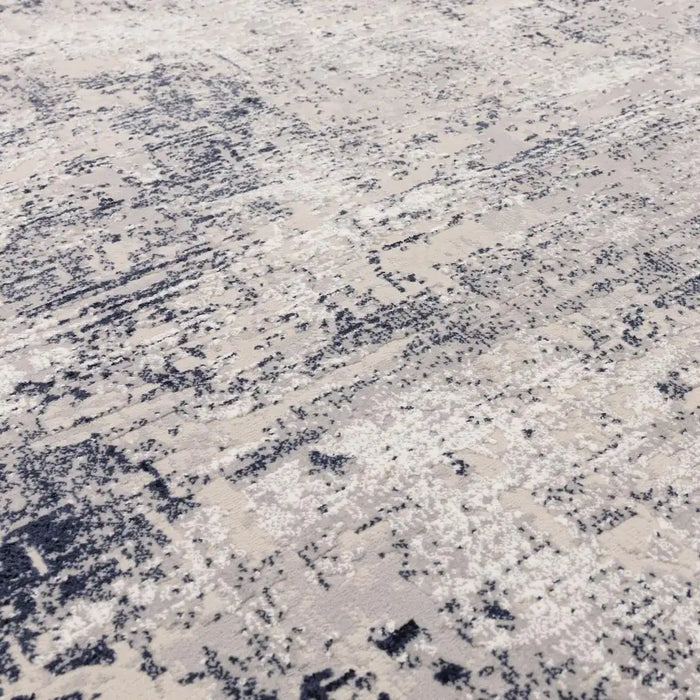 Asiatic kuza border navy Blue, Navy Living Room  Rug.
