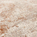 Asiatic kuza border terracotta Orange Living Room  Rug.