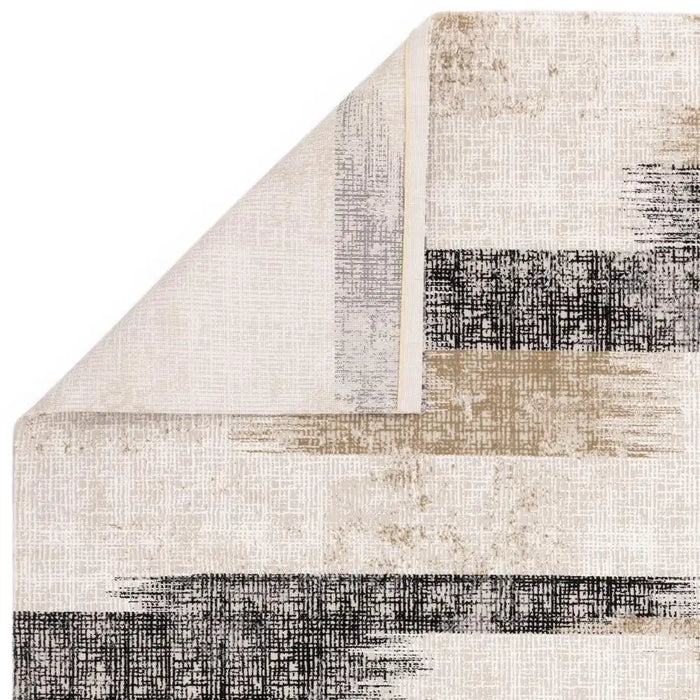 Asiatic kuza lines beige Grey, Beige, Multicoloured Living Room  Rug.