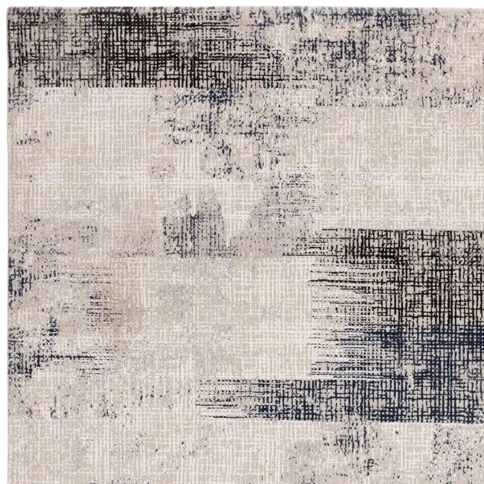 Asiatic kuza lines blue Blue, Grey, Multicoloured Living Room  Rug.