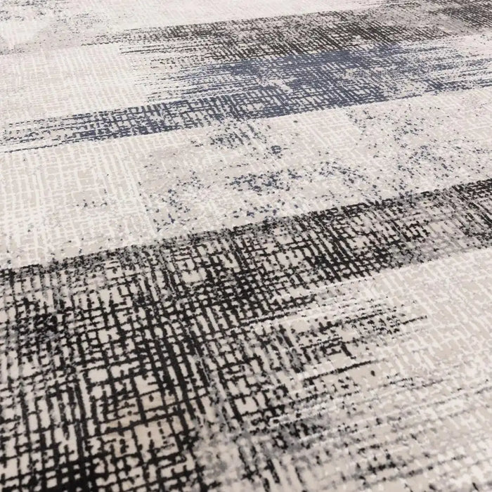 Asiatic kuza lines blue Blue, Grey, Multicoloured Living Room  Rug.