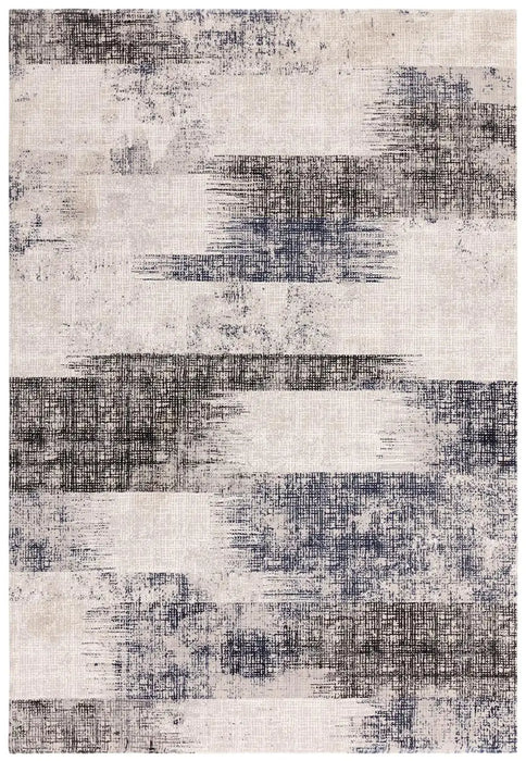 Asiatic kuza lines blue Blue, Grey, Multicoloured Living Room  Rug.