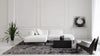 Asiatic kuza abstract black Black Living Room  Rug.