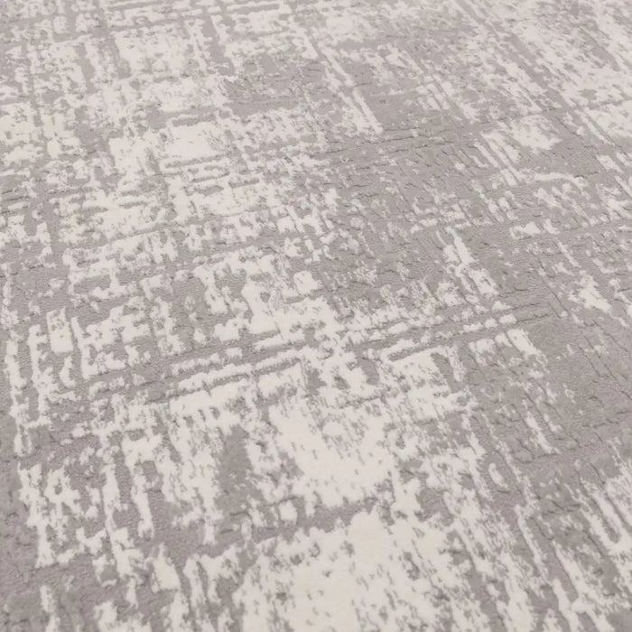 Asiatic kuza abstract grey Grey Living Room  Rug.