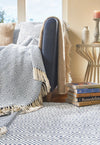Hug Woven Diamond Denim Rug