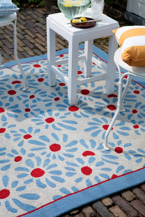 Thorncliff Laura Ashley Daisy Sky Blue outdoor 480308 Rug
