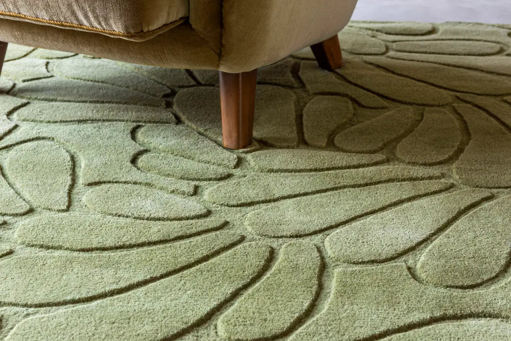 Coleby Petals Laura Ashley Hedgerow Green 078807 Rug