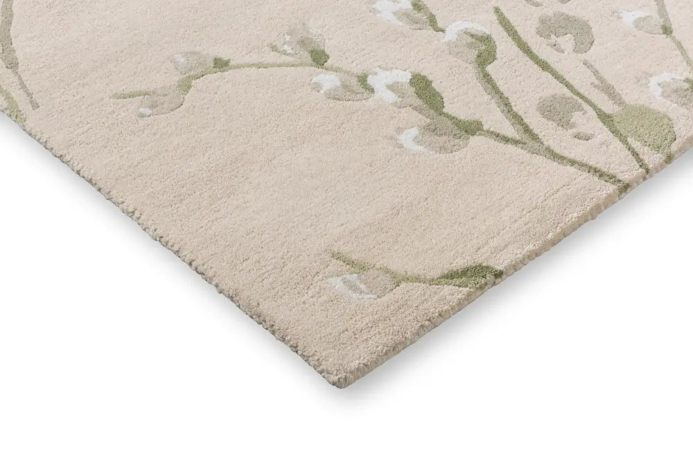 Pussy Willow Laura Ashley Hedgerow Green 079807 Rug
