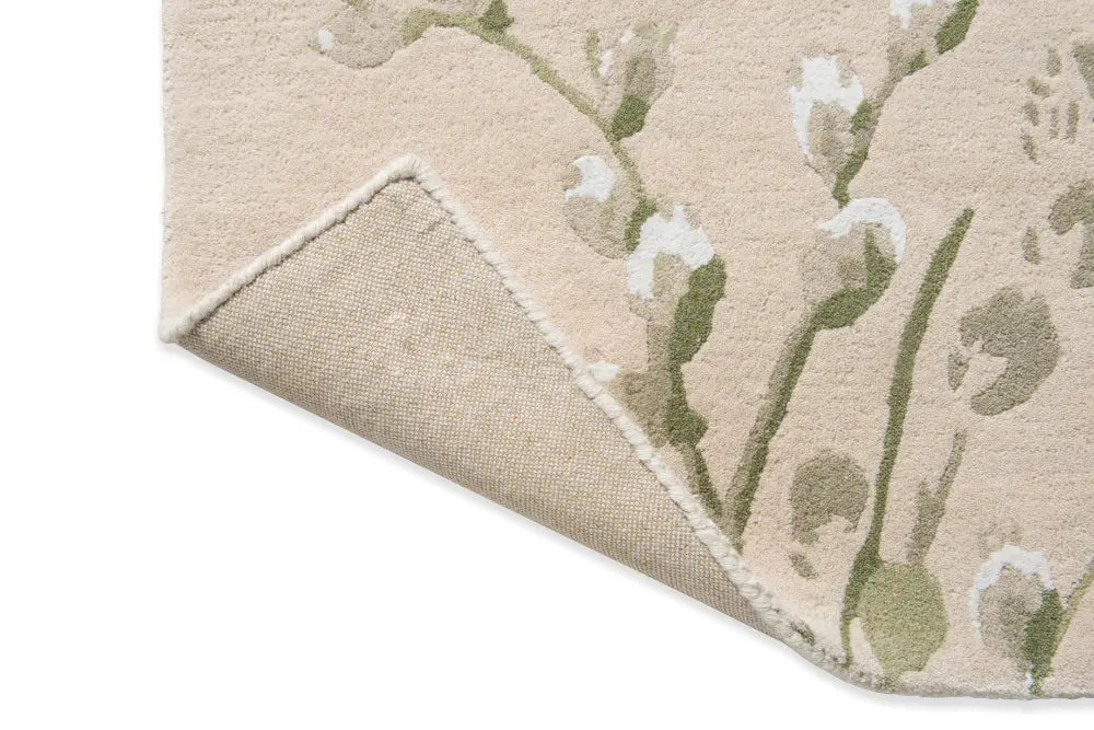 Pussy Willow Laura Ashley Hedgerow Green 079807 Rug