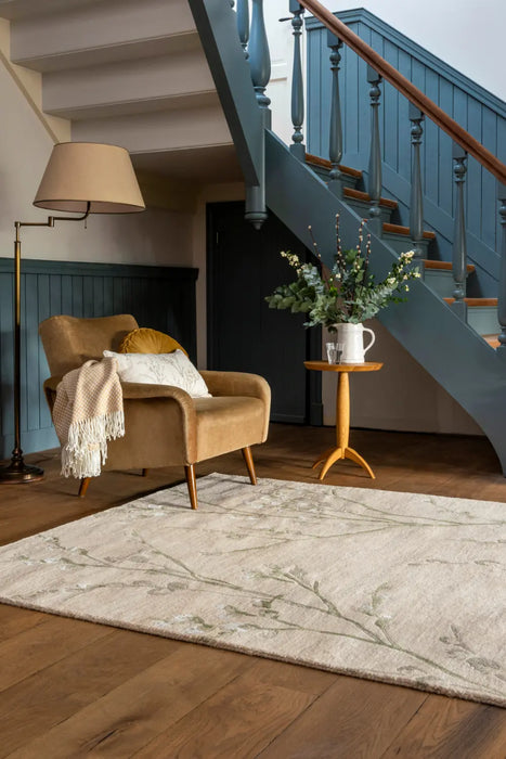 Pussy Willow Laura Ashley Hedgerow Green 079807 Rug