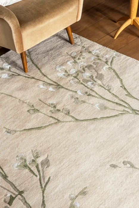Pussy Willow Laura Ashley Hedgerow Green 079807 Rug