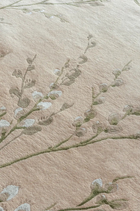 Pussy Willow Laura Ashley Hedgerow Green 079807 Rug