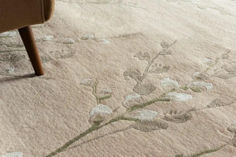 Pussy Willow Laura Ashley Hedgerow Green 079807 Rug