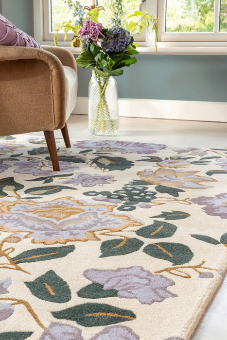 Wendling Floral Laura Ashley Heather Purple 083104 Rug