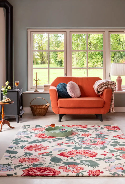 Wendling Floral Laura Ashley Poppy Red 083100 Rug
