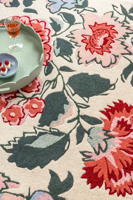 Wendling Floral Laura Ashley Poppy Red 083100 Rug