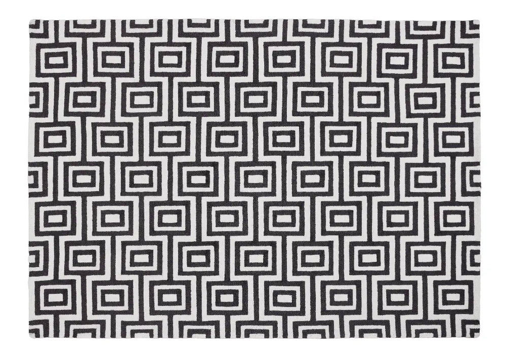 Labyrinth Black/Ivory Black Rug — RugsDirect Online