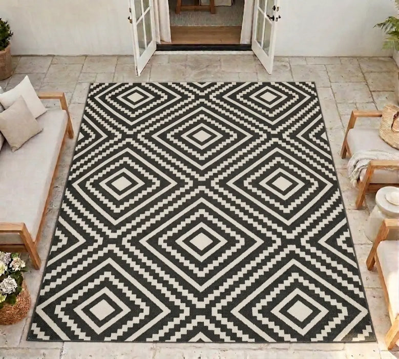 Terrace Outdoor Large Diamond Black