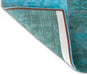 Louis de Poortere vintage multi 8015 azur Blue, Multicoloured Living Room Flat Weave Rug.
