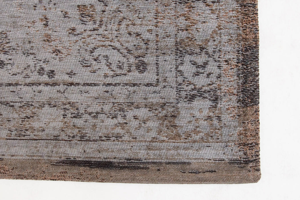 Louis de Poortere fading world medallion 8257 grey ebony Grey, Multicoloured Living Room Flat Weave Rug.