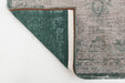 Louis de Poortere fading world medallion 8259 jade oyster Green, Ivory, Multicoloured Living Room Flat Weave Rug.