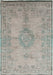 Louis de Poortere fading world medallion 8259 jade oyster Green, Ivory, Multicoloured Living Room Flat Weave Rug.
