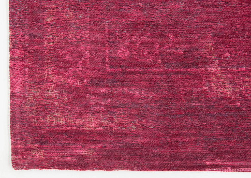 Louis de Poortere fading world medallion 8260 scarlet Pink Living Room Flat Weave Rug.