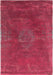 Louis de Poortere fading world medallion 8260 scarlet Pink Living Room Flat Weave Rug.