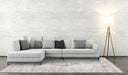 Louis de Poortere fading world medallion 8383 salt and pepper Ivory Living Room Flat Weave Rug.