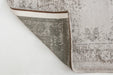 Louis de Poortere fading world medallion 8383 salt and pepper Ivory Living Room Flat Weave Rug.