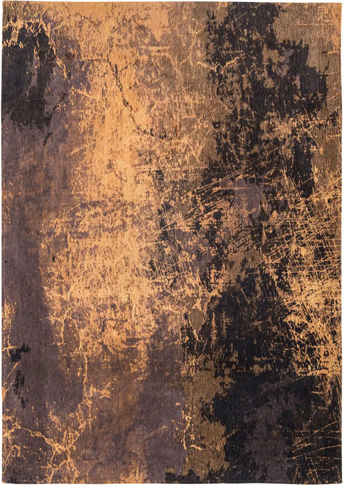 Louis de Poortere mad men cracks 8618 deep mine Multicoloured Living Room Flat Weave Rug.