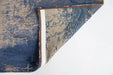 Louis de Poortere mad men cracks 8629 abyss blue Blue, Grey Living Room Flat Weave Rug.