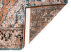 Louis de Poortere antiquarian heriz 8705 seray orange Blue, Orange Living Room Flat Weave Rug.