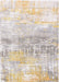 Louis de Poortere atlantic streaks 8715 sea bright sunny Grey, Yellow, Multicoloured Living Room Flat Weave Rug.