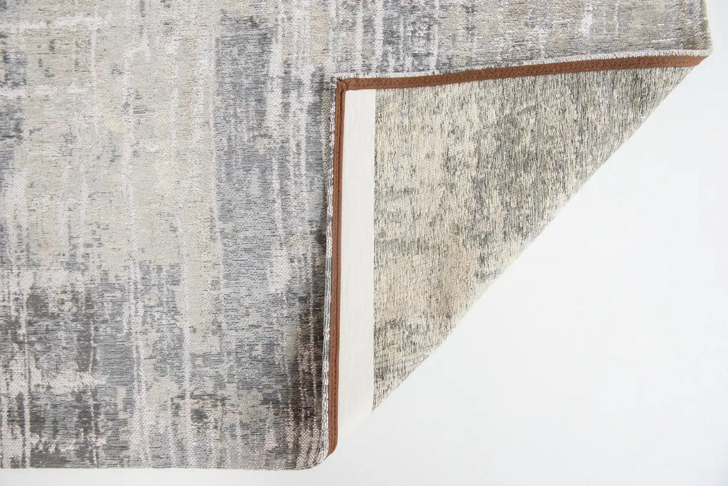 Louis de Poortere atlantic streaks 8716 coney grey Grey Living Room Flat Weave Rug.