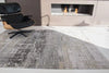 Louis de Poortere atlantic streaks 8716 coney grey Grey Living Room Flat Weave Rug.