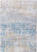 Louis de Poortere atlantic streaks 8718 long island blue Blue, Grey Living Room Flat Weave Rug.