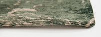 Louis de Poortere mad men cracks 8723 dark pine Green, Grey Living Room Flat Weave Rug.