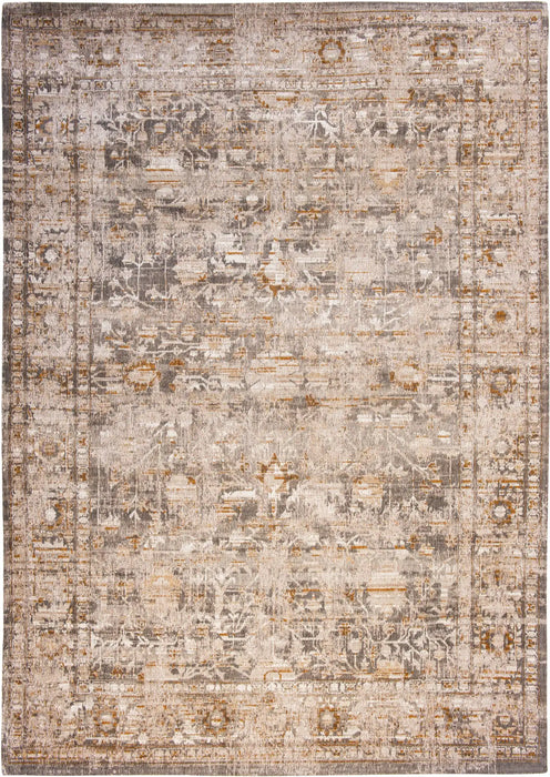 Louis de Poortere antiquarian 8884 ushak suleimangrey Beige Living Room Flat Weave Rug.