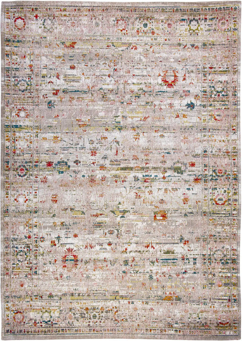 Louis de Poortere antiquarian 8894 ushak turkishdelight Grey, Multicoloured Living Room Flat Weave Rug.