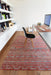 Louis de Poortere antiquarian kilim 9115 fez red Red Living Room Flat Weave Rug.