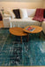 Louis de Poortere atlantic streaks 9126 glen cove Blue, Multicoloured Living Room Flat Weave Rug.