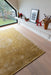 Louis de Poortere fading world medallion 9145 spring moss Yellow Living Room Flat Weave Rug.